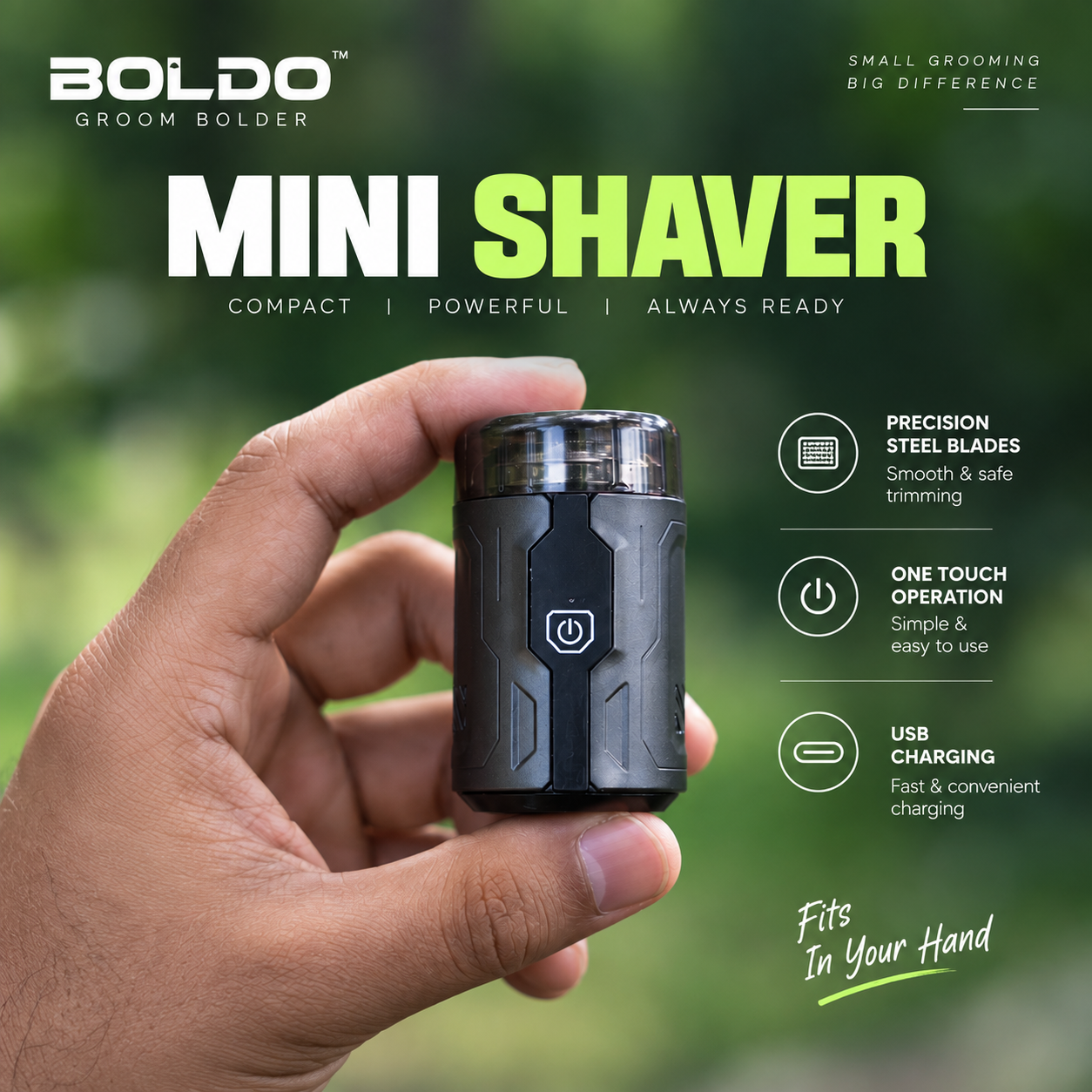 BOLDO Mini Shaver